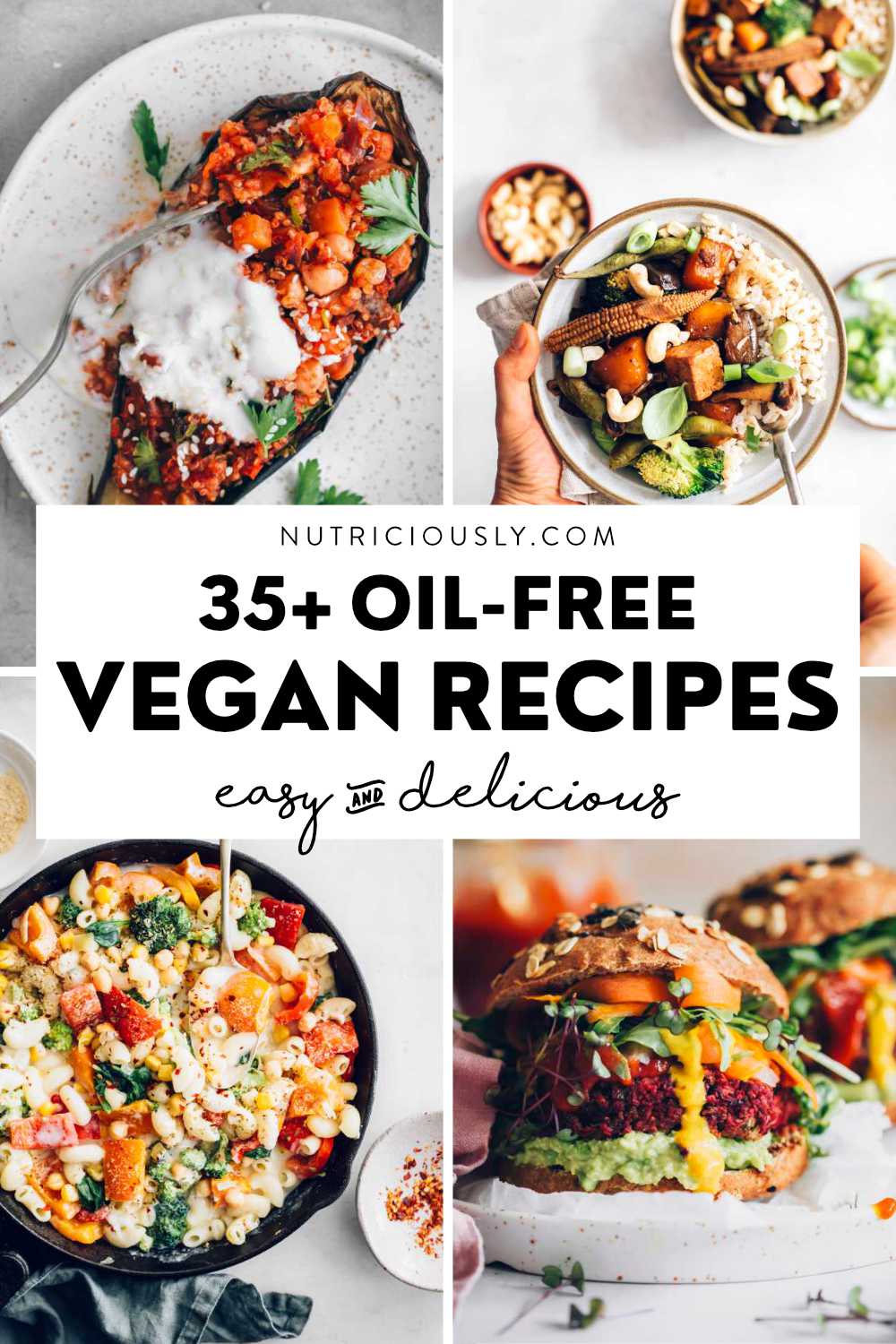 Oil free vegan recipes Pin