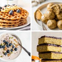 four Protein Powder Recipes like oatmeal, pancakes, protein balls and bars