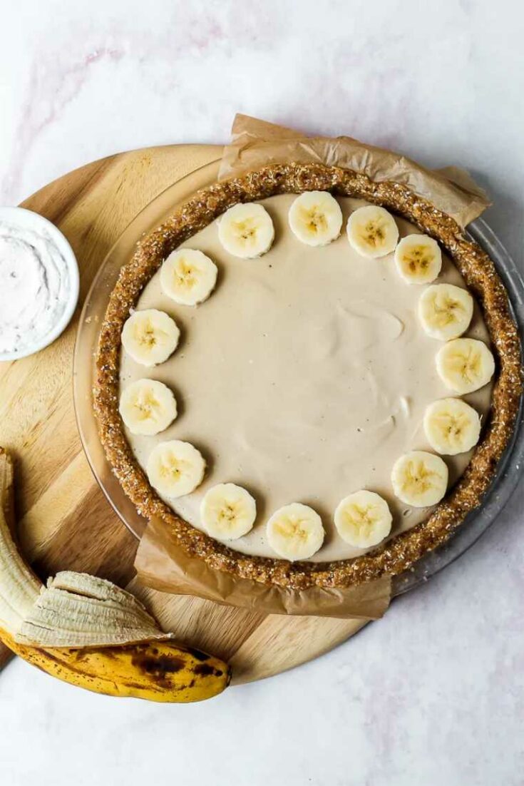 Raw Banana Cream Pie