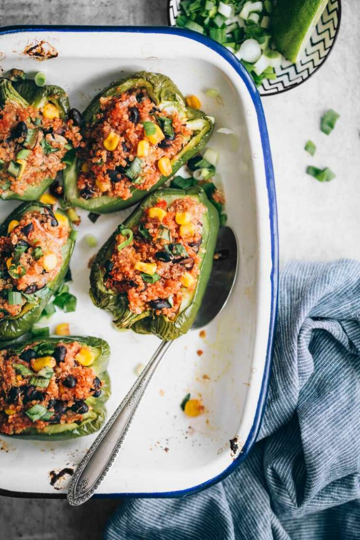 Stuffed Bell Peppers by Nutriciously 4