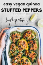 Easy Plant-Based Stuffed Peppers (SO Tasty!) – Nutriciously