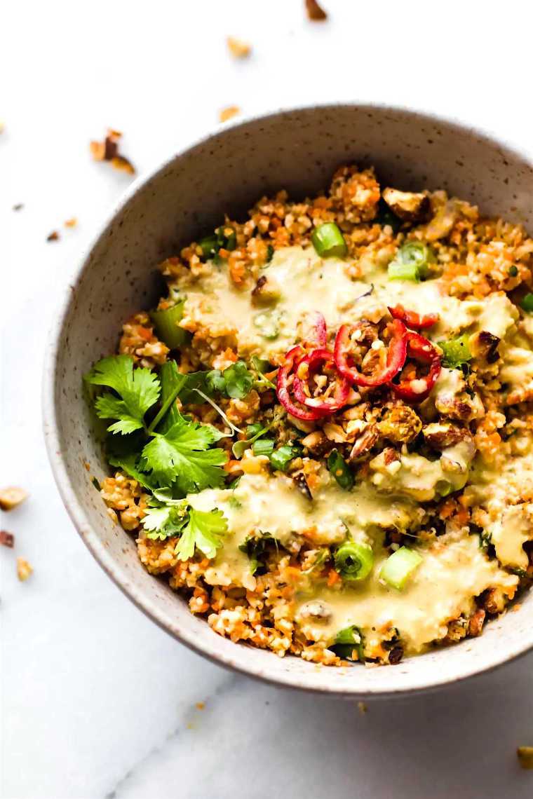 Thai Cauliflower Rice Salad