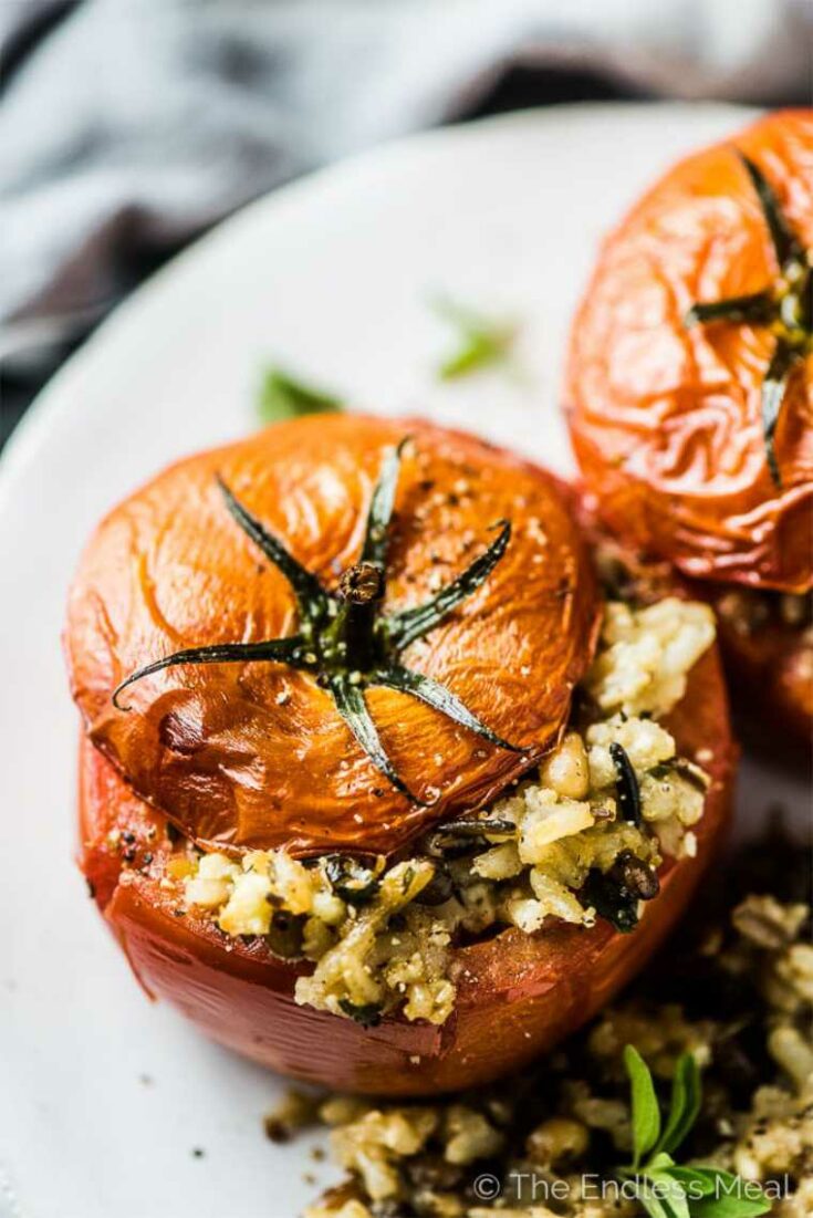 Tomatoes Stuffed with Rice