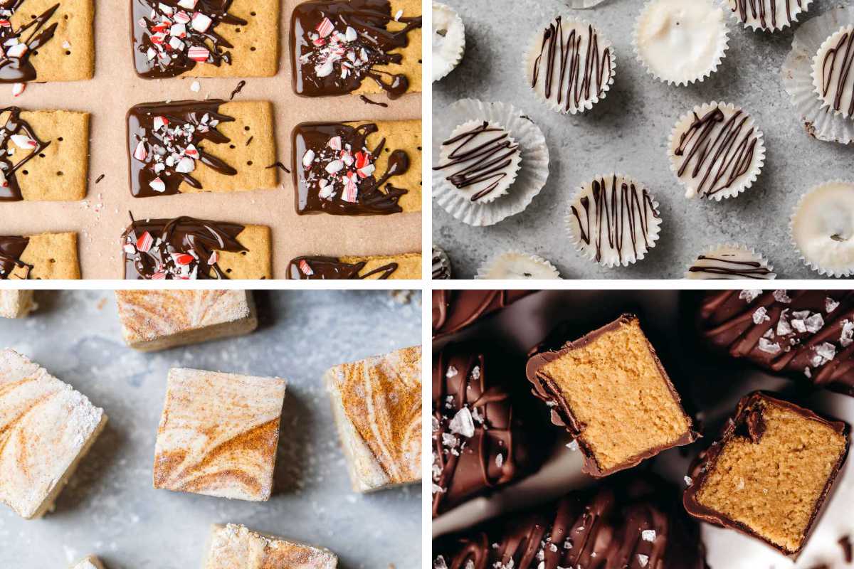 4 Vegan Candy Recipes like bars, cups, and marshmallows