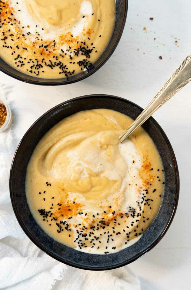 Vegan Cauliflower Soup with Spices