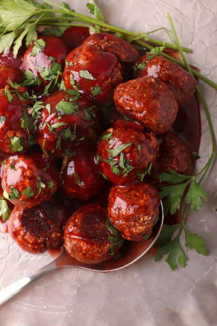 Vegan Cranberry Meatballs