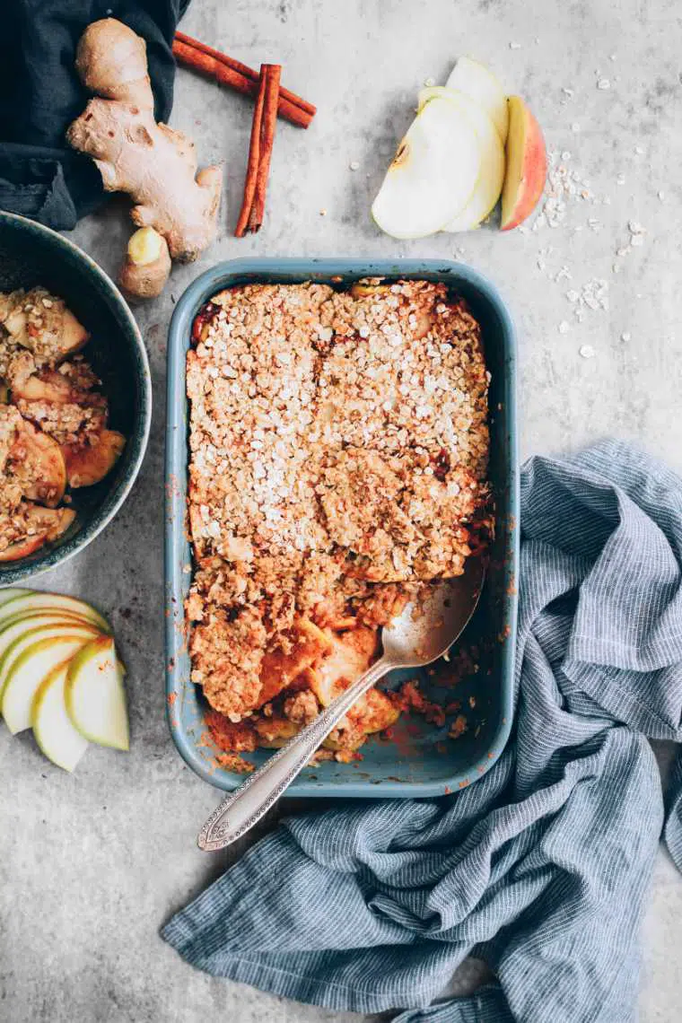 Easy Vegan Apple Crumble