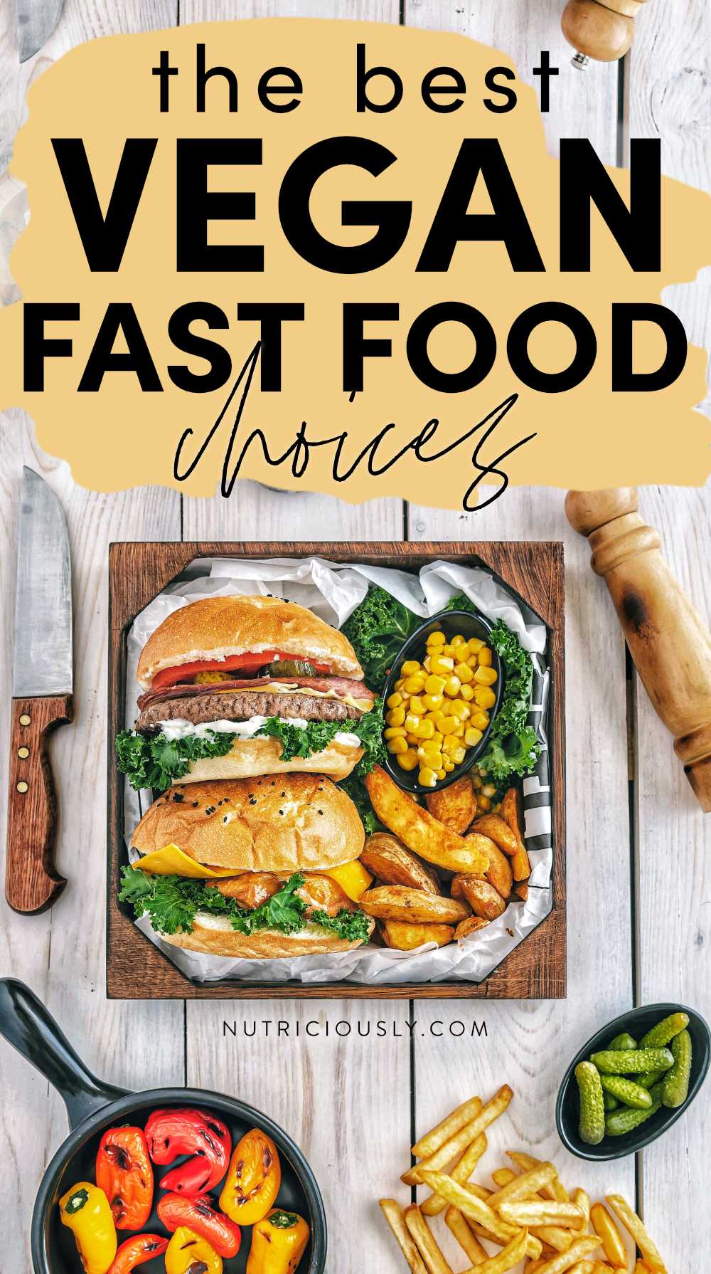 Vegan Fast Food Pin