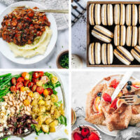 4 Vegan French Recipes like Bourguignon, Salad Nicoise, Crepes, and Macaroons