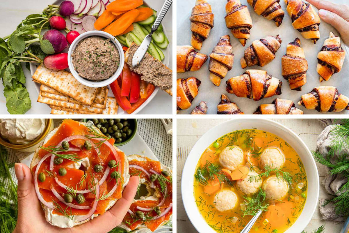 4 Vegan Hanukkah Recipes like chopped liver, matzo ball soup, smoked salmon, and rugelach