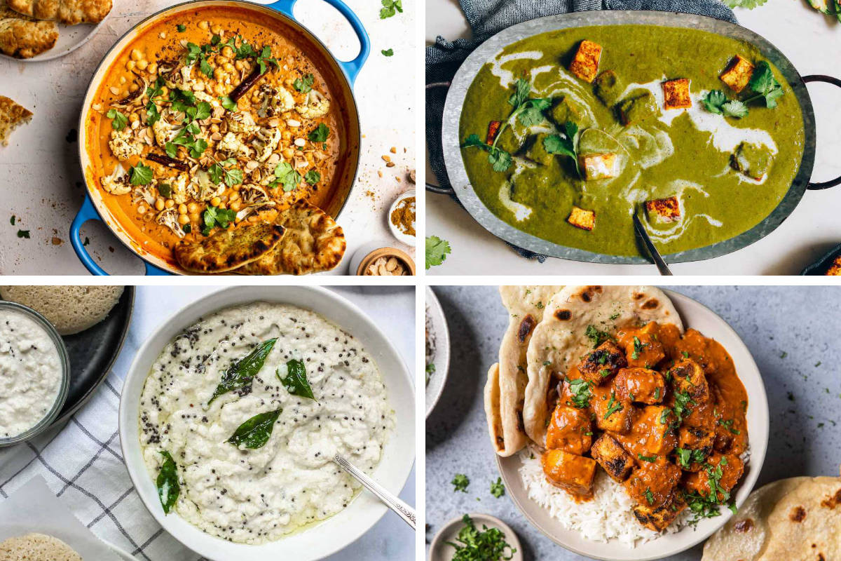 4 Vegan Indian Recipes from dhal to curry and naan