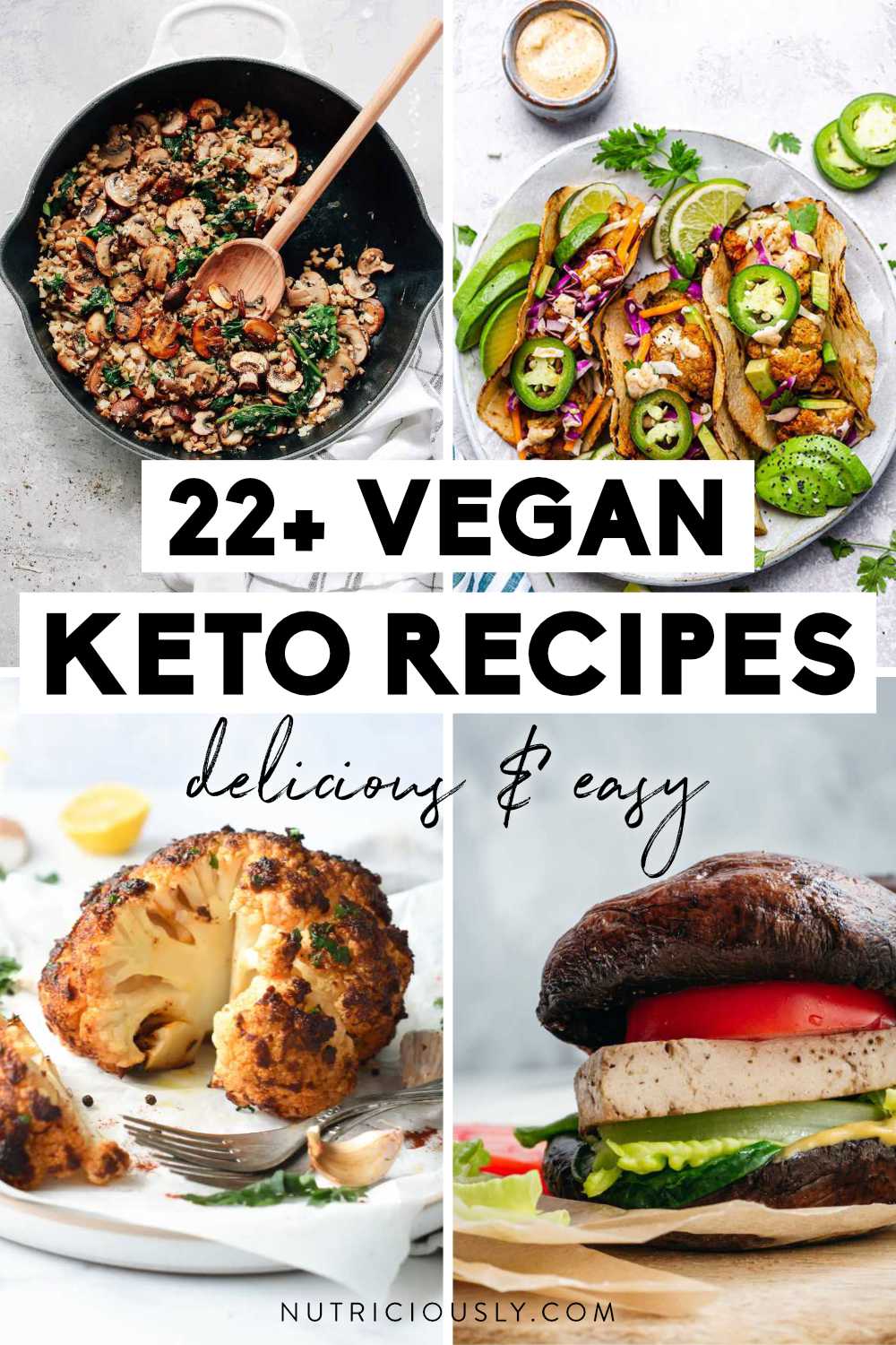 Vegan Keto Recipes Pin 1