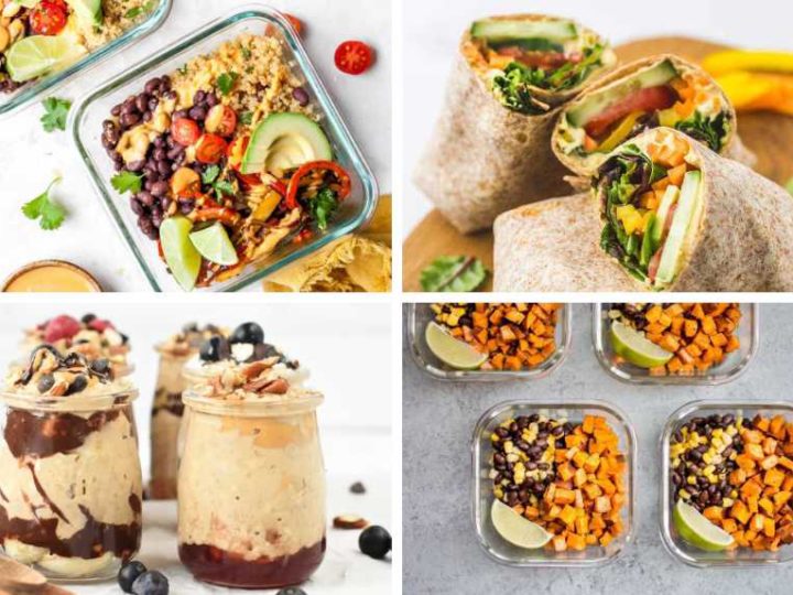 Vegan batch cooking tips and a free plan with 8 whole-food recipes
