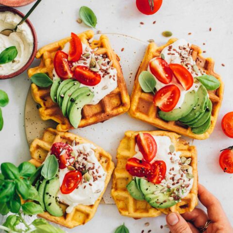 Savory Vegan Pumpkin Waffles – Nutriciously