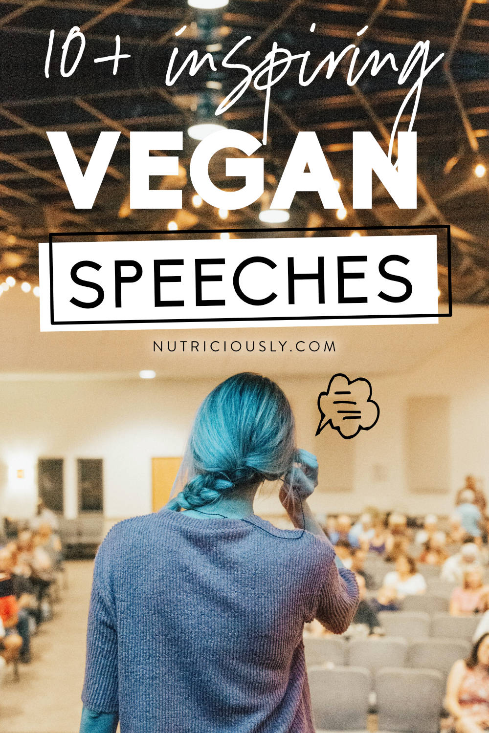 Vegan Speeches Pin