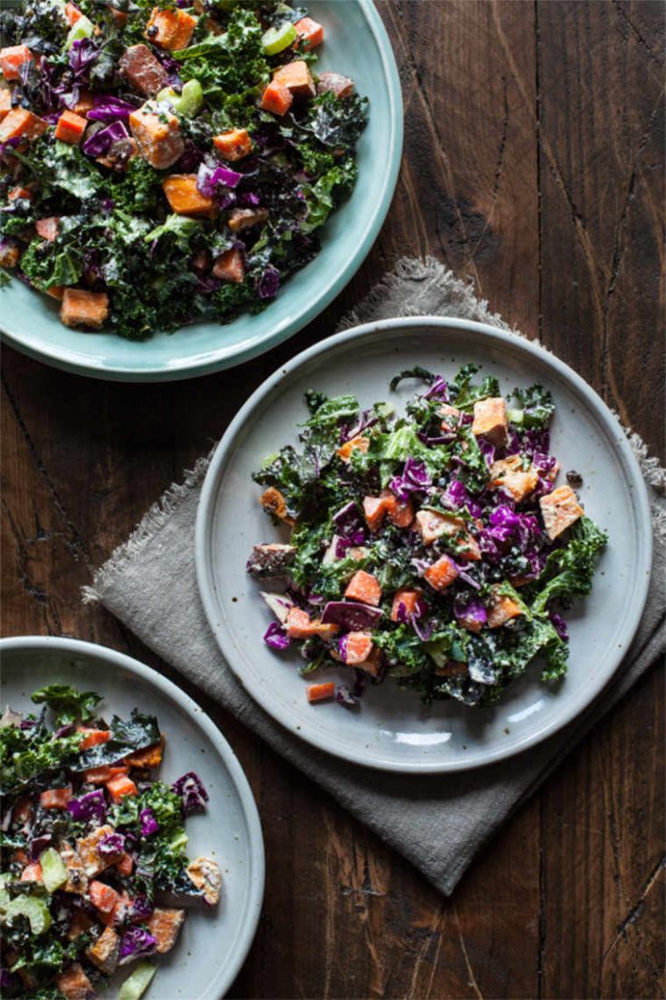 Vegan Thanksgiving Sides Chopped Winter Salad