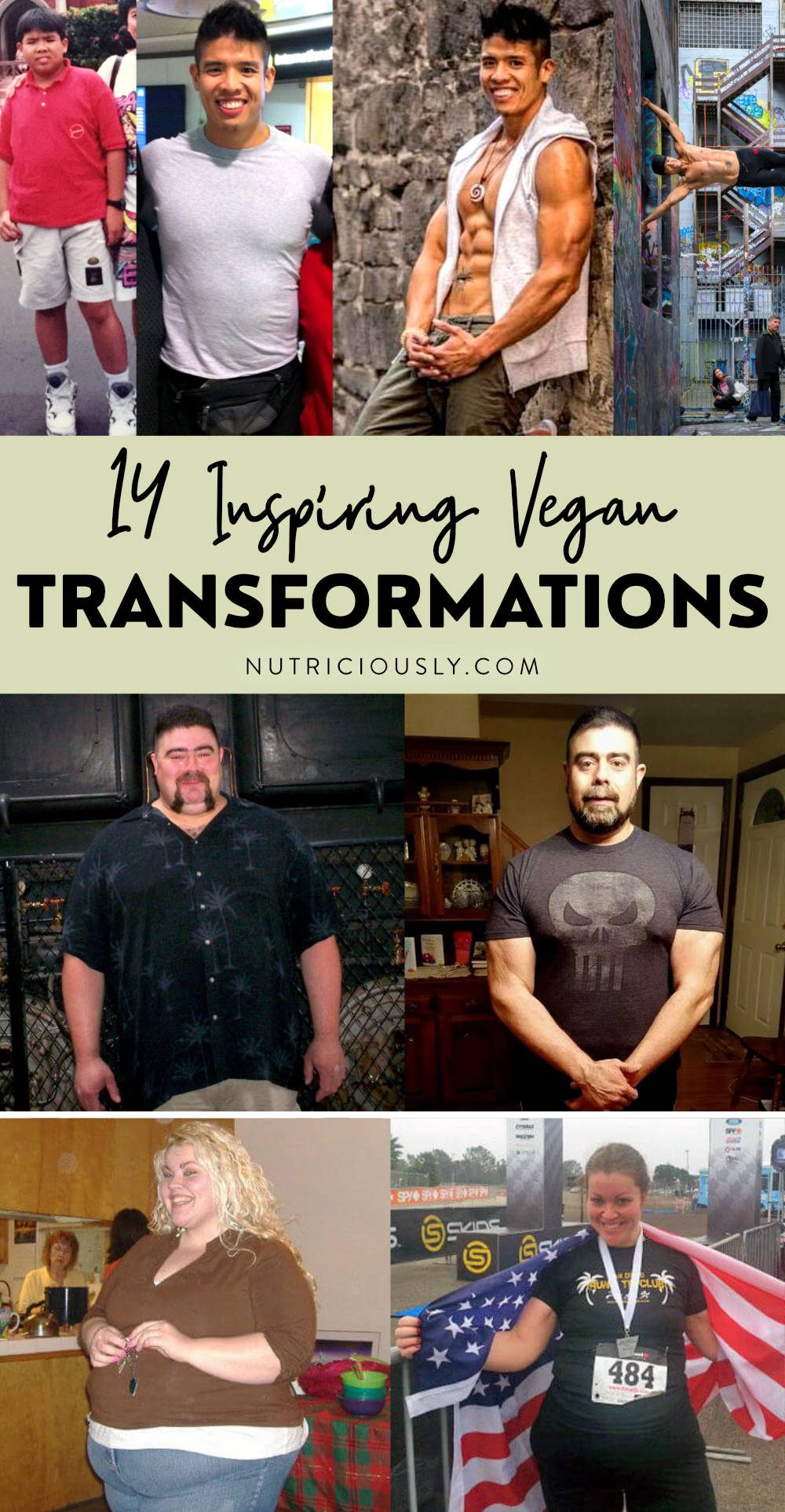 Vegan Transformations Pin