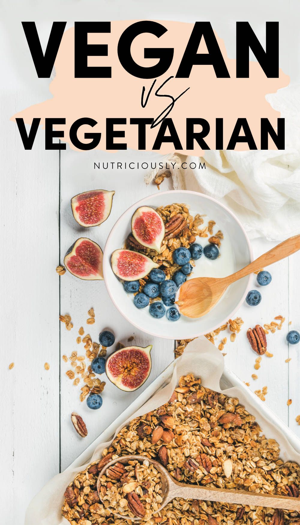 Vegan vs vegetarian pin
