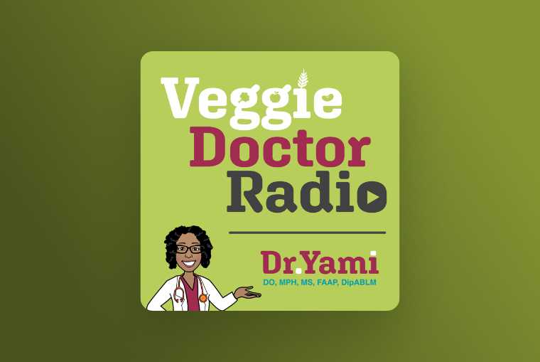 veggie doctor radio image on green background