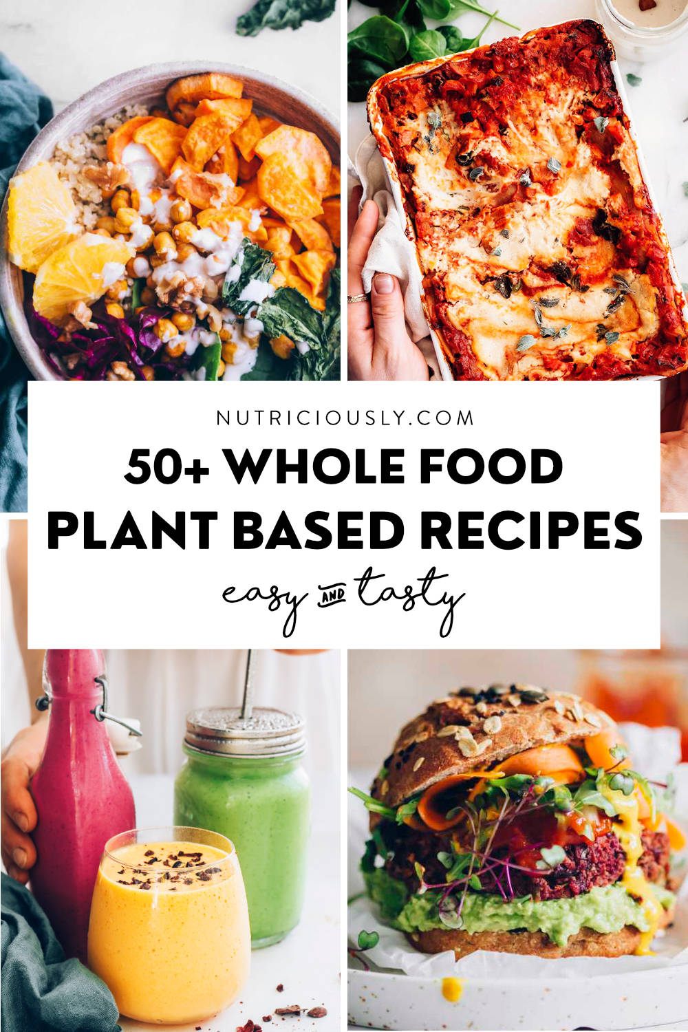 Whole Food Plant Based Recipes Pin