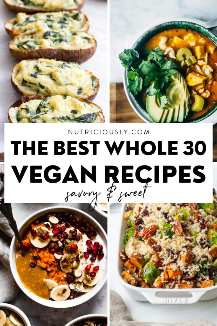 Whole30 Vegan Recipes Pin 1