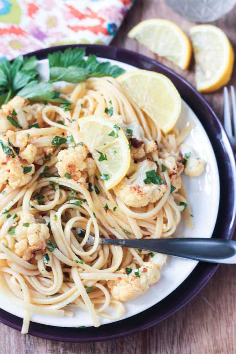 cauliflower scampi lemon