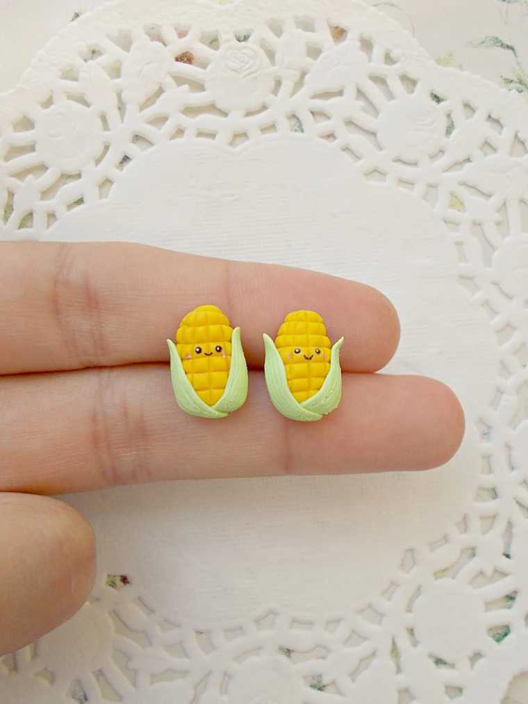 corn earrings
