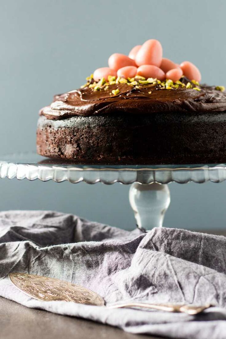 dark chocolate beetroot cake