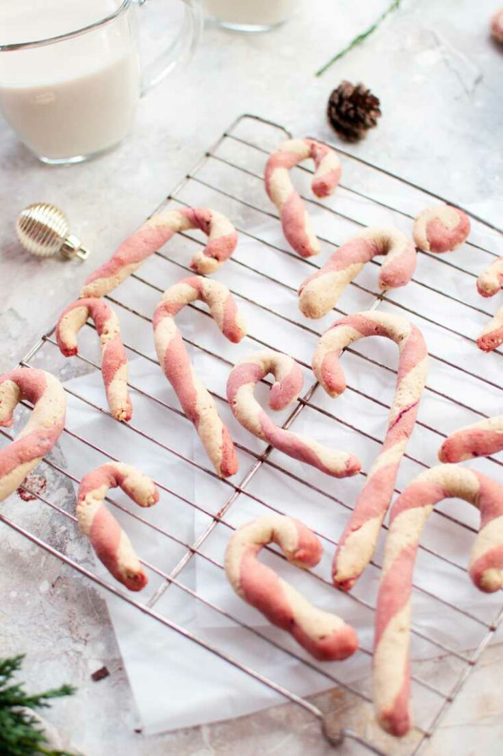 healthy candy cane cookies