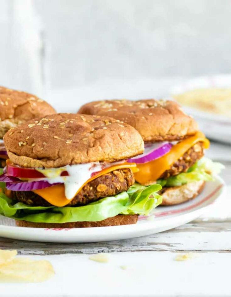 protein packed tempeh chickpea burgers recipe