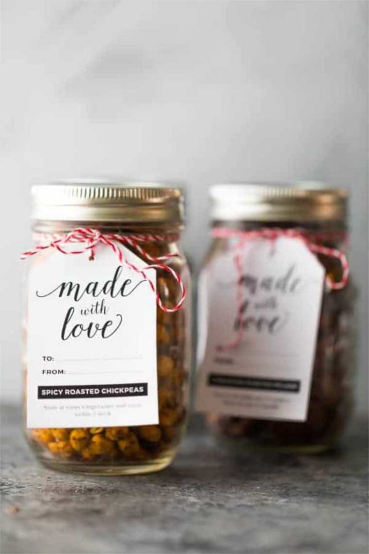 spicy roasted chickpeas edible gift