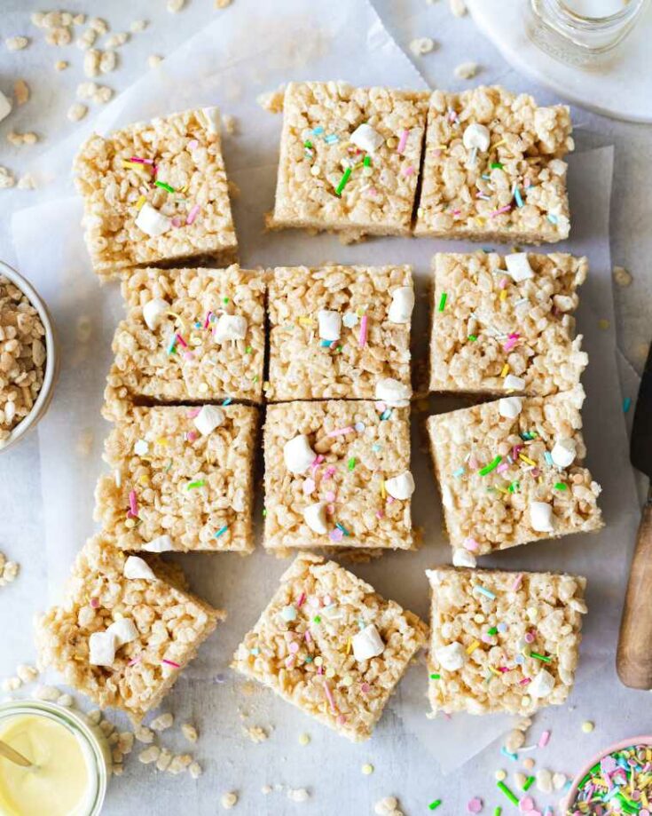 vegan rice crispy squares