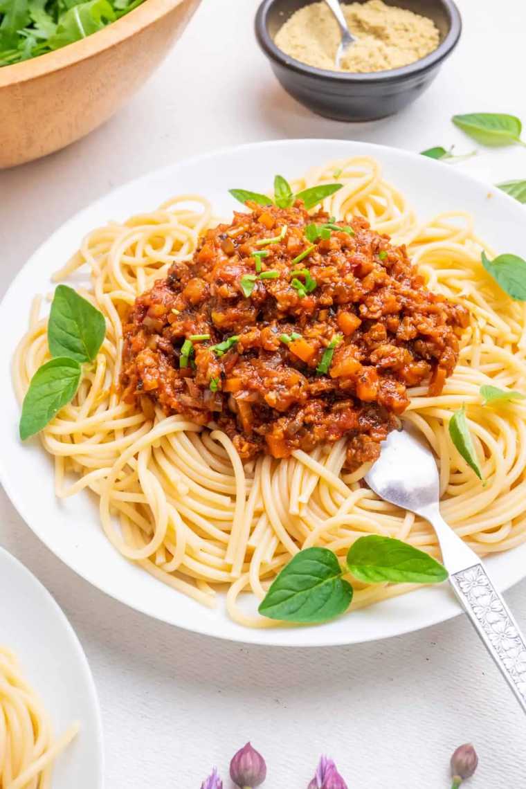 vegan spaghetti bolognese