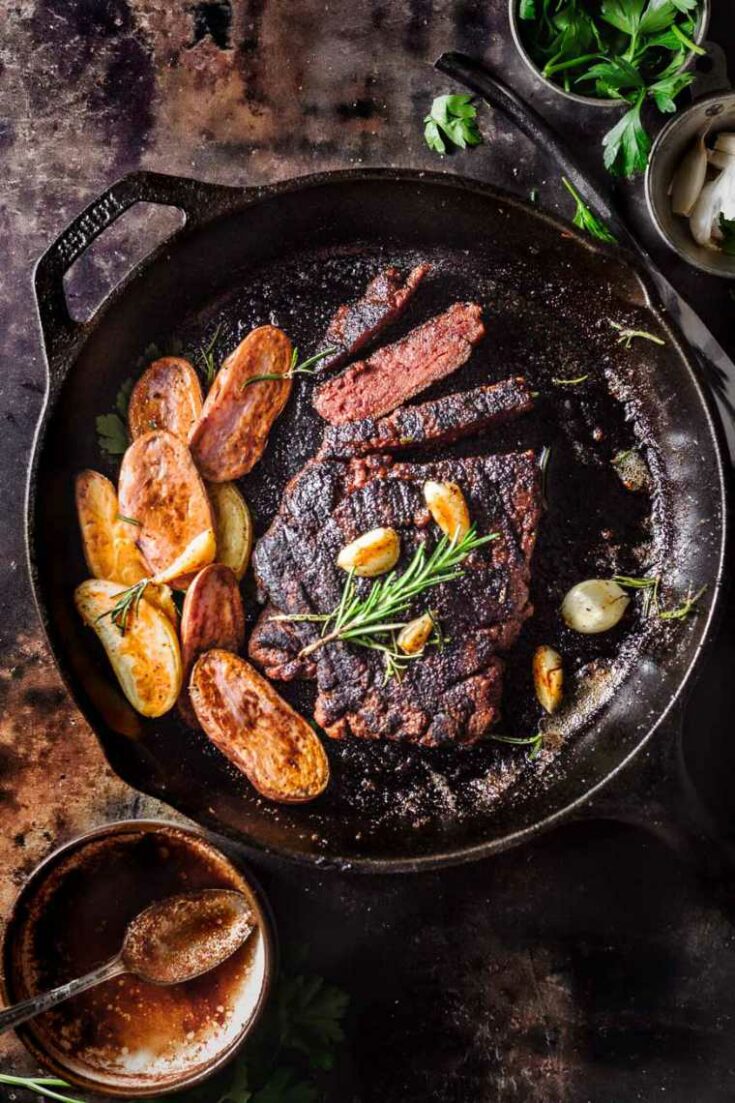 vegan steak blog sliced inpan